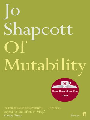 cover image of Of Mutability